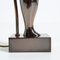 Bronze Penguin Tischlampe von Willy Daro 8