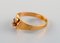 Moderner schwedischer Vintage Ring aus 18 Karat Gold mit Halbedelsteinen 3