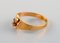 Vintage Swedish Modernist Ring in 18 Carat Gold with Semi-Precious Stones 3