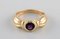 Vintage Ring aus 14 Karat Gold mit Amethyst von Hermann Siersbøl, Dänemark 2