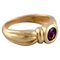 Vintage Ring aus 14 Karat Gold mit Amethyst von Hermann Siersbøl, Dänemark 1