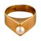 Schwedischer Modernistischer Ring aus 18 Karat Gold mit Zuchtperle 1
