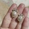 Antique 18K Gold Earrings with Baroque Pearls and Diamonds, Early 1900s, Set of 2 5