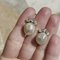 Antique 18K Gold Earrings with Baroque Pearls and Diamonds, Early 1900s, Set of 2, Image 5
