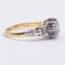Vintage Ring in 18K Gold and Platinum with a Central 0.15ct Diamond, 1940s, Image 4