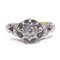 Vintage Ring in 18K Gold and Platinum with a Central 0.15ct Diamond, 1940s 1