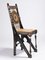 Kleiner italienischer Jugendstil Stuhl und Hocker von Carlo Bugatti, 2er Set 7
