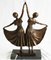 Ballerine in stile Art Déco in bronzo, XX secolo, Immagine 4