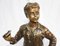 Französische Bronzefigur eines Jungen, 20. Jh 2
