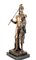 Figura de bronce de un guerrero griego clásico, siglo XX, Imagen 2
