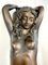 Große Bronzeskulptur einer nackten jungen Frau mit Wasserurne, 20. Jh 4