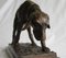 20th-Century French Dark Brown Bronze Dog Sculpture, Image 4
