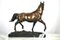 Bronze Pferd auf Marmorsockel, 20. Jh 3