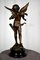 Bronze Cupid Statue on Marble Base 2