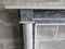 19th Century White Bardiglio Marble Column Fireplace 2