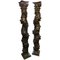 18th Century Hand-Carved Wooden Columns with Grapevine Motif, Set of 2 1