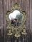 19th Century Gilt Brass Mirror with Five Branch Candelabra, Image 3