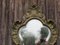19th Century Gilt Brass Mirror with Five Branch Candelabra, Image 5