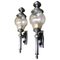 French Nickel-Plated Lanterns, 20th Century, Set of 2 1
