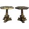 19th Century Gilt Bronze & Pietra Dura Marble Tables, Set of 2 1