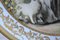 Piatto o placca da parete grande viennese in porcellana raffigurante una signora e un gentiluomo, Immagine 3