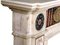 18th Century Hand-Carved Marble Fireplace with Scagliola Inlay by Bossi 7