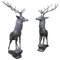 20th Century Life-Sized Bronze Stags on Rocks, Set of 2, Image 1