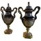 Vasi in stile Sevres in porcellana e bronzo dorato, set di 2, Immagine 1