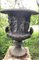 19th Century Weathered Cast Iron Urns, Set of 2, Image 3