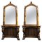 Table Console et Miroir Gothiques Antiques, Manchester Town Hall, Set de 2 1