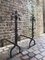 19th Century Gothic Wrought Iron Fireplace Andirons, Set of 2 2