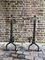 19th Century Gothic Wrought Iron Fireplace Andirons, Set of 2 7