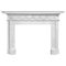 18th Century Hand Carved Palladium Fireplace in White 1