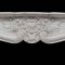 19th Century Louis XVI Fireplace Mantel in Sculpted White Carrara Marble, Image 3