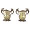 Urne in porcellana e bronzo dorato, Francia, XX secolo, set di 2, Immagine 1