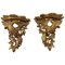 19th Century Carved Giltwood Wall Brackets, Set of 2, Image 1