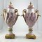 20th Century Ormolu & Pink Sevres Porcelain Vases with Lids, Set of 2 3