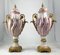 20th Century Ormolu & Pink Sevres Porcelain Vases with Lids, Set of 2 2