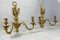 19th Century Two-Branch Candelabra Sconces in Ormolu, Set of 2 2