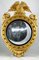 19th Century Regency Carved & Gilded Convex Wall Mirror in Wood, Image 2