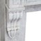 19th Century Louis Philippe Carrara Marble Fireplace Mantel 2