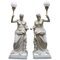 20. Jh. Lampen mit römischen Frauen von M. Osman, 2er Set 1