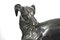 Large Bronze Greyhounds in Dominant Stance, 1960s, Set of 2 3