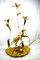 Italian Golden Brass Crane or Heron and Flower Floor Lamp from Cittone Oggi, 1960s, Image 3