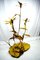 Italian Golden Brass Crane or Heron and Flower Floor Lamp from Cittone Oggi, 1960s 2
