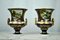 20th Century Hand-Painted Deep Blue and Gilt Sieve Vases, Set of 2, Image 3