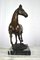 Cavallo in bronzo su base in marmo, XX secolo, Immagine 3