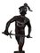 Italienische römische Gladiator Statue aus Bronze mit Patria Inschrift, 20. Jh 3