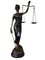 Bronze Lady Gerechtigkeit Statue mit Waage, 20. Jh 6