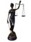 Statua Lady in bronzo con bilancia, XX secolo, Immagine 6